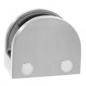 'D' Shaped Glass Clamp with Flat Base for 15.0 - 21.5mm Glass